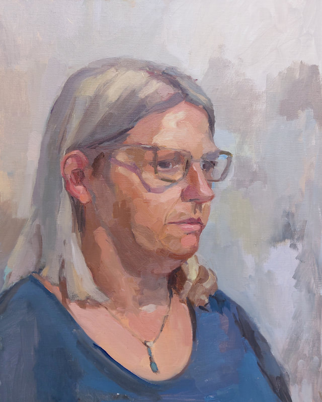 Helen, oil on canvas, 40cm x 50cm, 2022