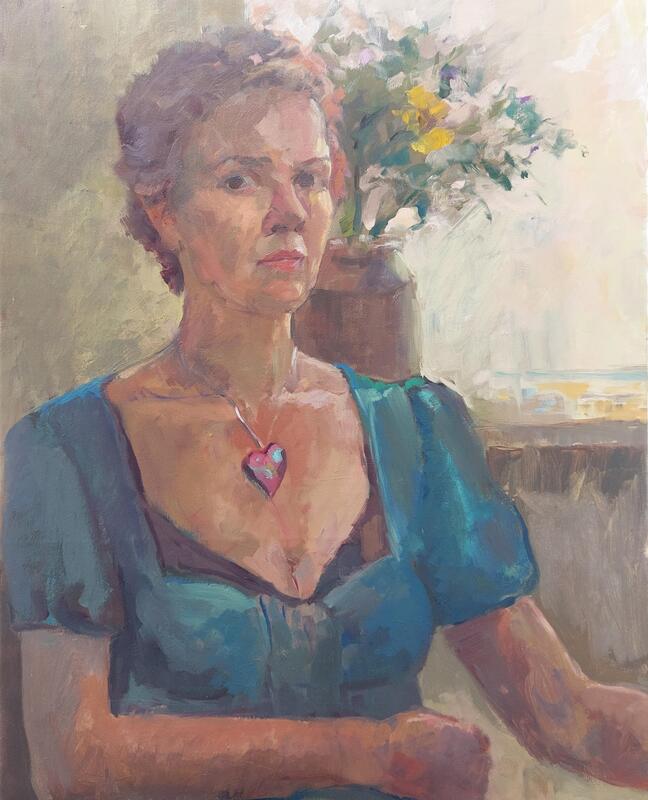 Self Portrait, 40cm x 50cm, oil on canvas, April 2022