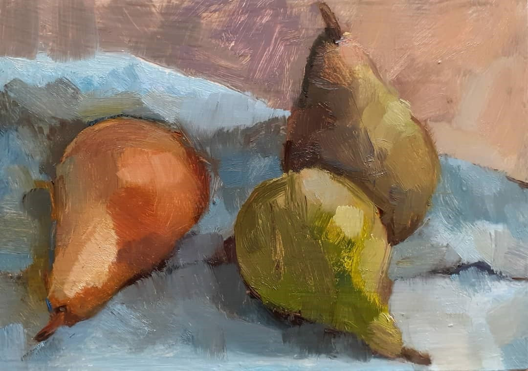 Pears, 15cm x 21cm, January 2021 